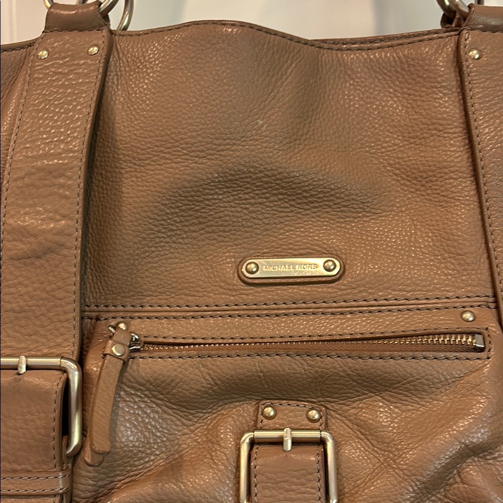 Michael Kors Tan Leather Shoulder Bag